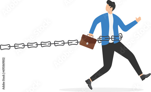 Try too hard, business limit or mistake causing failure, almost success but fail, bad planning or mismanagement concept, businessman trying too hard to reach for achievement but fail with limitation.
