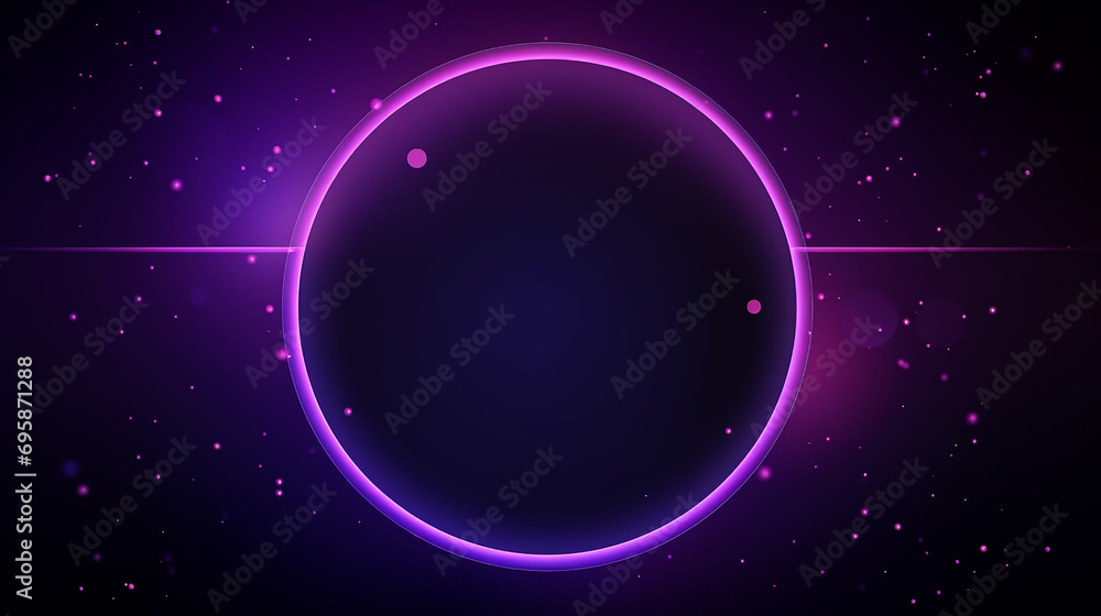Fototapeta premium purple circle podium stand on the background of a geometric composition. Realistic purple and white 3D cylinder pedestal podium with floating overlap circle background.