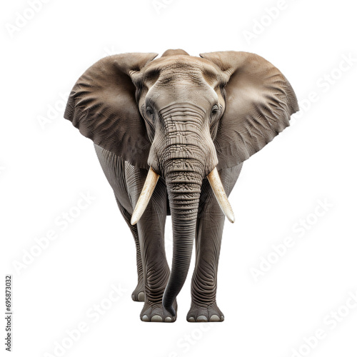 Isolated Elephant on Transparent Background