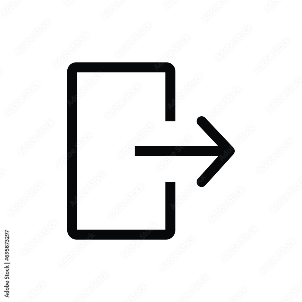exit icon. logout icon. sign out icon exit icon. logout icon. sign out icon