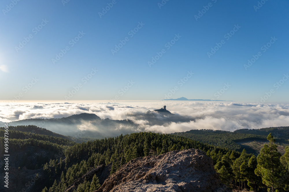 landscape with clouds canary island