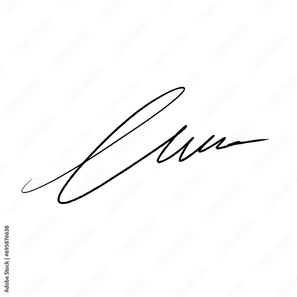 Abstract signature idea starting letter L. Vector with black writing and transparent background. Abstract signature idea starting letter L. Vector with black writing and transparent background.