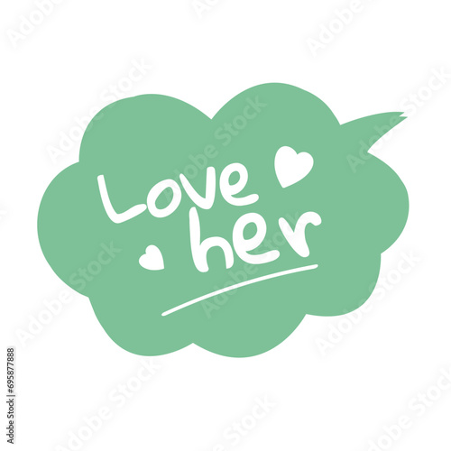 Light green wedding theme sticker. Our Wedding day. Heart-shaped, square, cloud-shaped stickers. ライトグリーンのウェディングテーマのステッカー。 私たちの結婚記念日。 ハート型、四角い、雲型のステッカー。