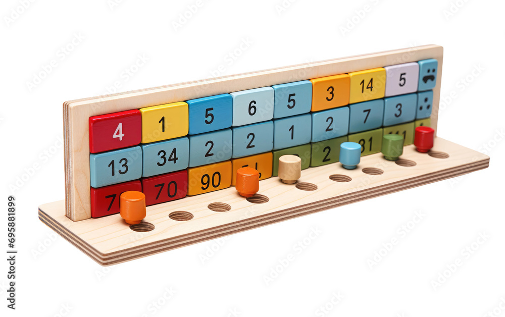 Math Numerical Structure Counting Playgroup on a White or Clear Surface PNG Transparent Background