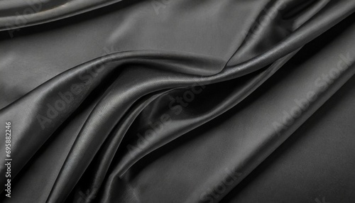 black abstract background luxury cloth or liquid wave or wavy folds of grunge silk texture satin velvet material or luxurious christmas background or elegant wallpaper design background