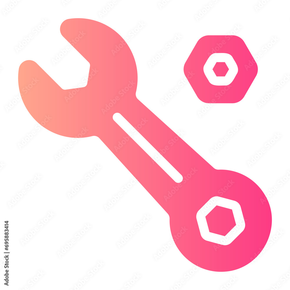 wrench gradient icon wrench gradient icon
