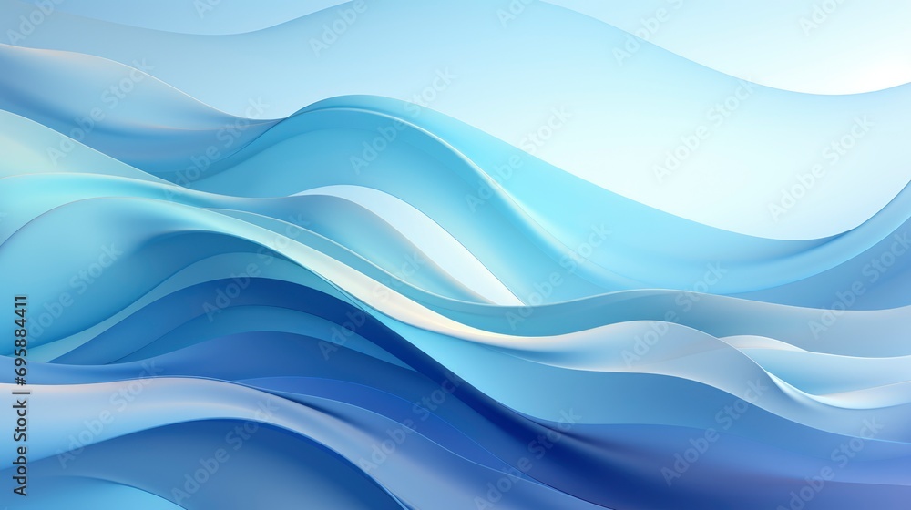 Fototapeta premium Abstract Blue Color Gradient Studio Background, Background Banner HD, Illustrations , Cartoon style