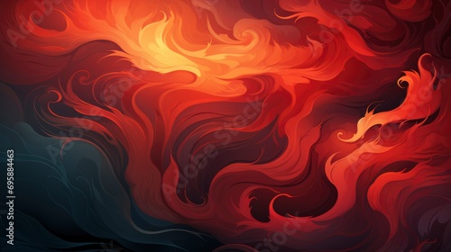 Abstract Dark Red Background Dramatic Fiery, Background Banner HD, Illustrations , Cartoon style