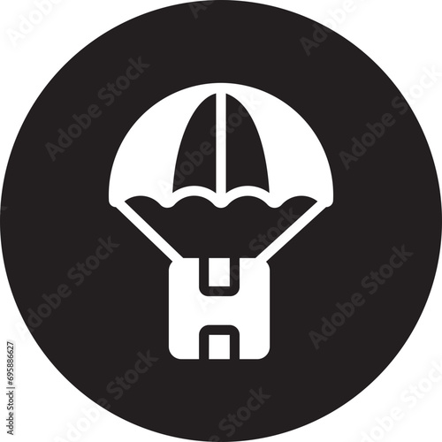 parcel glyph icon