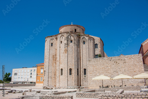 Church of St. Donatus (Crkva sv. Donat) and Roman Forum Zadar in the state of Zadar Croatia
 photo