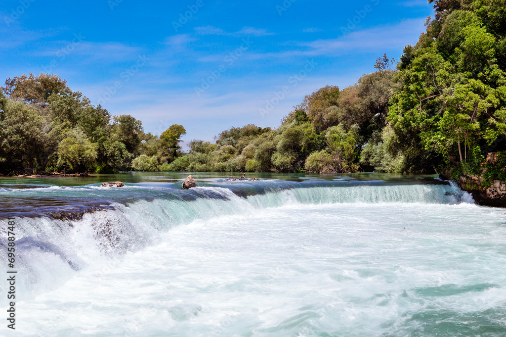 manavgat waterfall in the forest manavgat waterfall in the forest