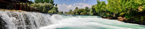 manavgat water flowing into the forest