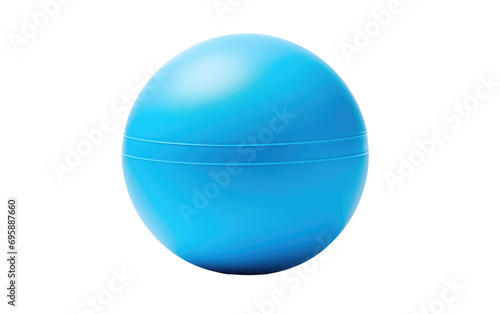 Blue Color Round Spherical Shape Ball on a White or Clear Surface PNG Transparent Background