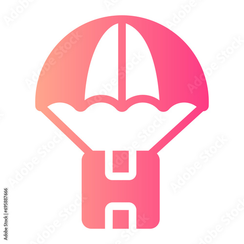 parcel gradient icon
