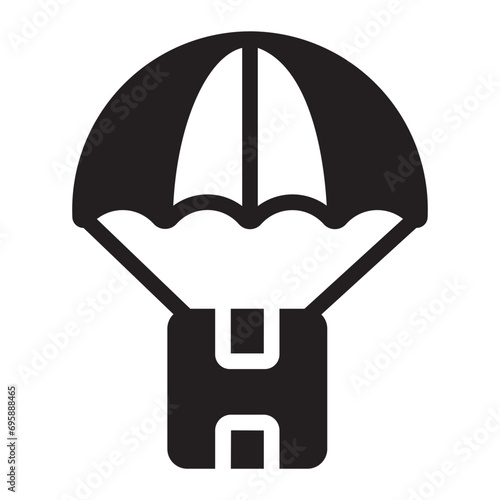 parcel glyph icon