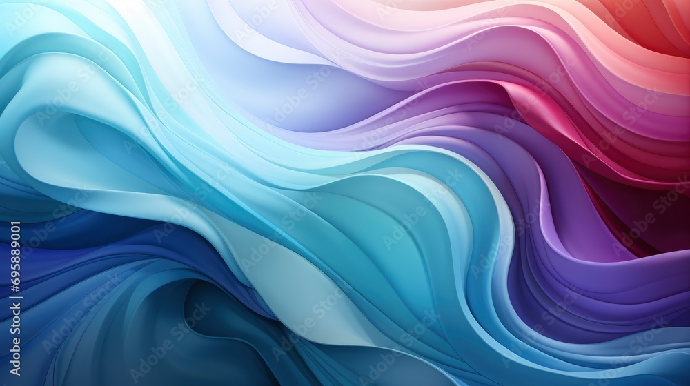 Fototapeta premium Blue Purple Green Gradient Soft Pastel, Background Banner HD, Illustrations , Cartoon style