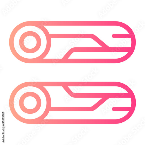 raw materials gradient icon