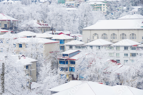 Winter snow scene in Lushan/Mountain Lu National Park Scenic Area, Jiujiang, Jiangxi, China © Hao