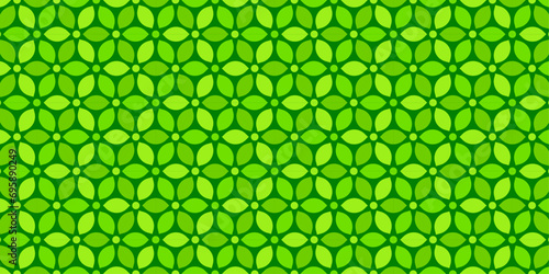 Leaf green geometric seamless pattern perfect for background. wallpaper wrapping paper and fabric
