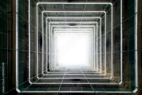 Packed apartment building in Hong Kong