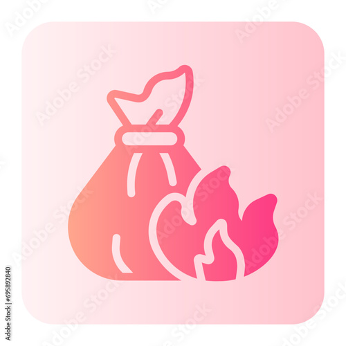 incineration gradient icon