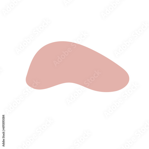 Modern liquid irregular blob shape abstract elements graphic Design. Pink flat style design fluid vector illustration set. 現代の液体の不規則な塊の形状の抽象的な要素のグラフィック デザイン。 ピンクのフラット スタイル デザイン流体ベクトル イラスト セット。