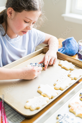 Little Girl Spells 'Sorry' on Iced Sugar Cookies