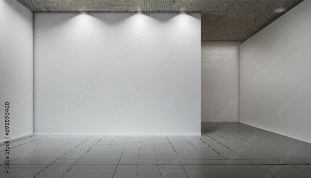 3d white wall