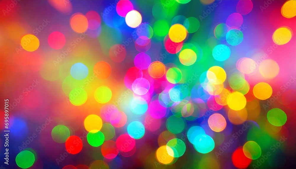 abstract pink yellow blue green and red lights background