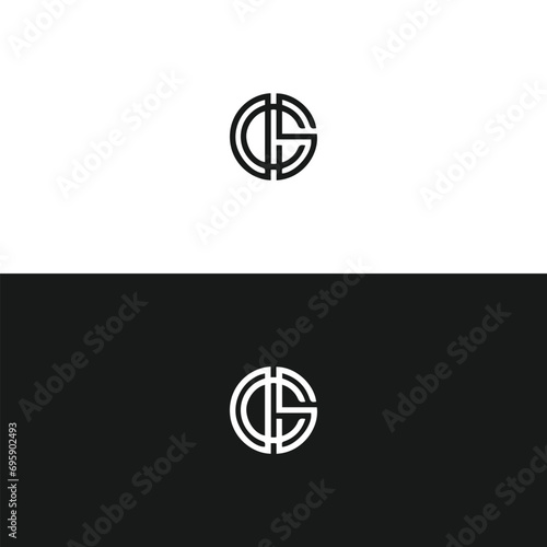 CS logo. C S design. White CS letter. CS, C S letter logo design. Initial C S letter linked circle uppercase monogram logo CS letter logo vector design.
