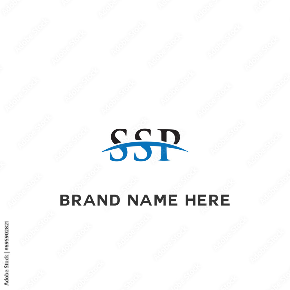 SSP logo. S S P design. White SSP letter. SSP, S S P letter logo design. Initial S S P letter linked circle uppercase monogram logo SSP letter logo vector design.
