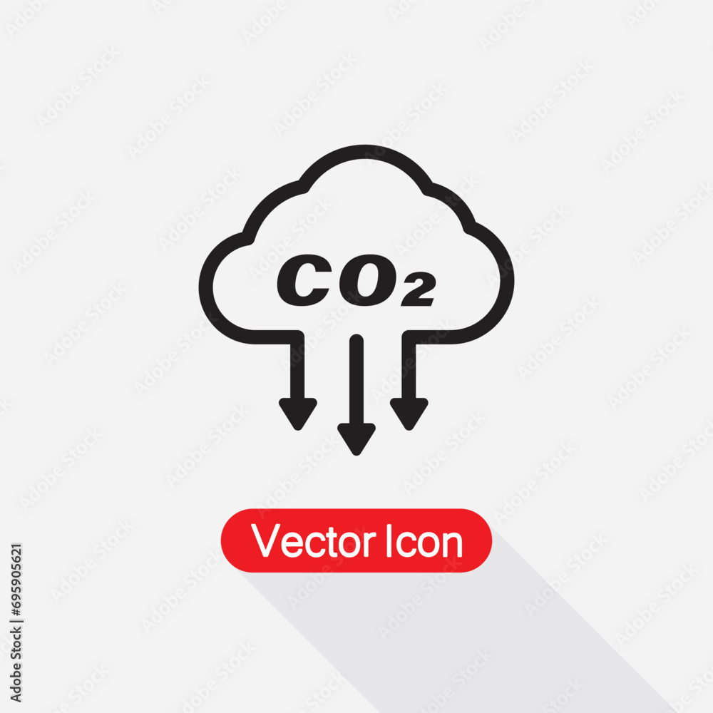 CO2 Emissions, Carbon Dioxide Reduction Icon CO2 Emissions, Carbon Dioxide Reduction Icon