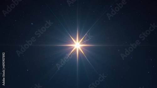 A large Christmas Nativity Star.  photo