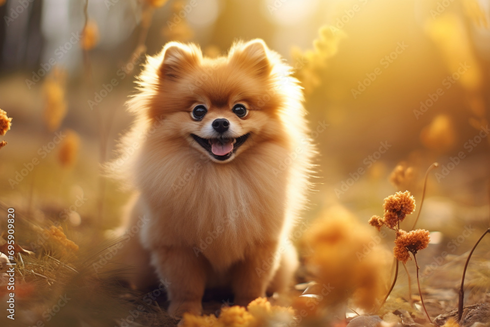 Adorable Pomeranian Dog Adorable Pomeranian Dog