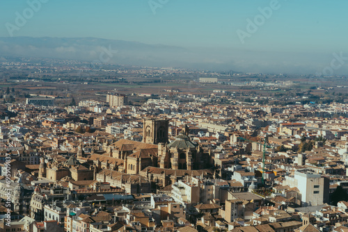 city aerial view
