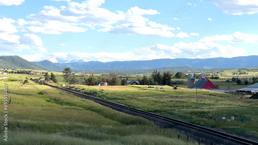 Scenic Views: Farm Land and Mountains in Colorado Scenic Views: Farm Land and Mountains in Colorado