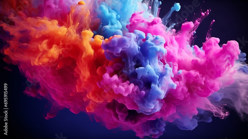 abstract colorful cloud with particle video animation, suitable for music background