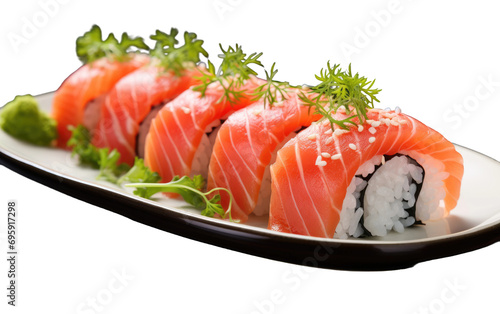 Salmon Sushi On Transparent PNG