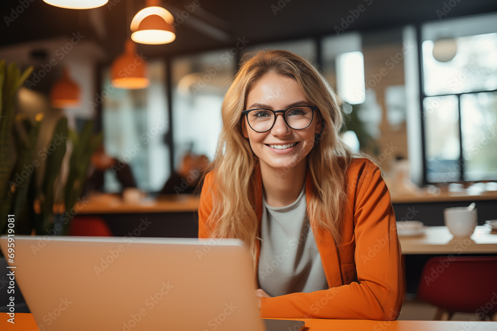 Modern business person inside a modern office. Startup vibe. Modern business person inside a modern office. Startup vibe.