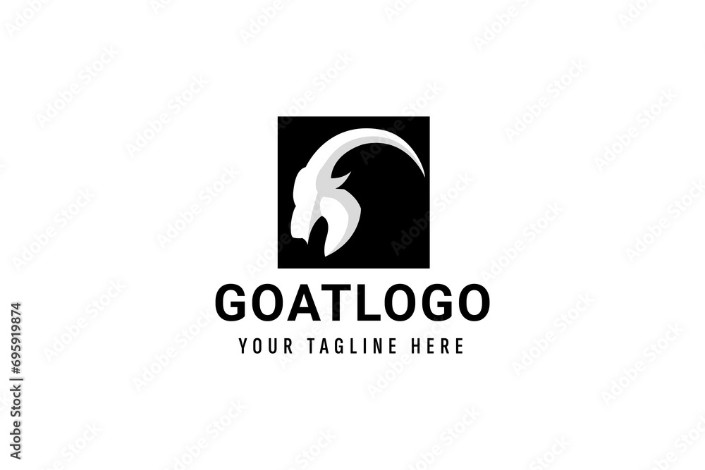goat logo vector icon illustration goat logo vector icon illustration