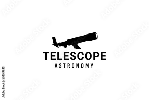 telescope logo vector icon illustration
