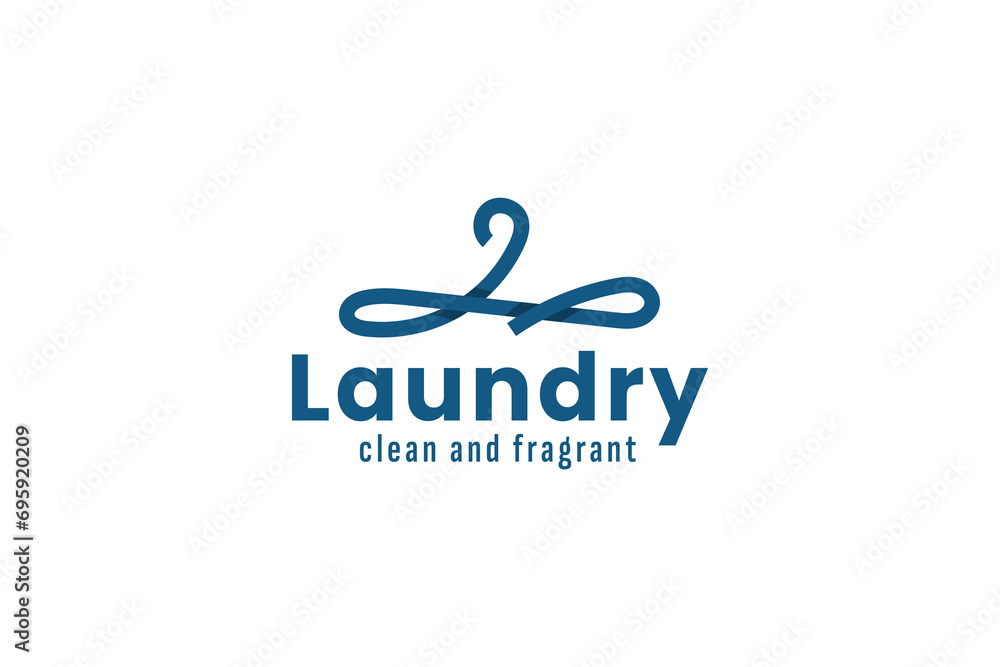 laundry logo vector icon illustration