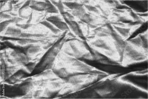 Halftone creased nylon fabric texture