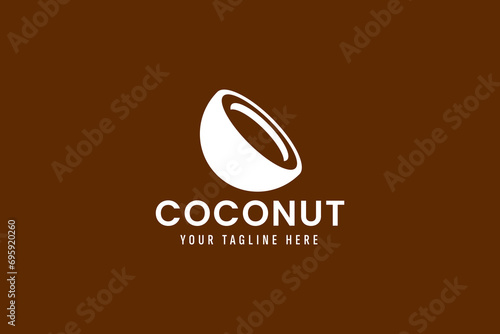coconut logo vector icon illustration