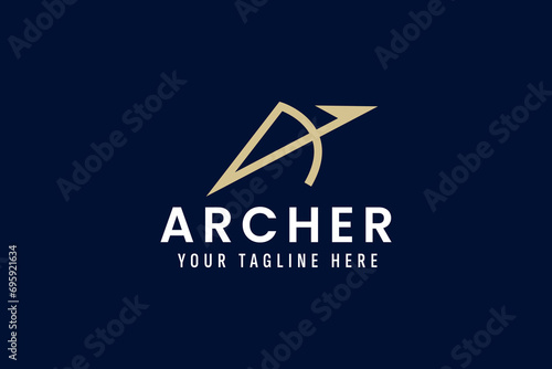 archer logo vector icon illustration