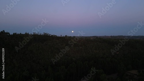 Blue Moon in Portugal 2023 drone