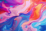 Marble swirl colourful background handmade abstract flowing texture experimental art