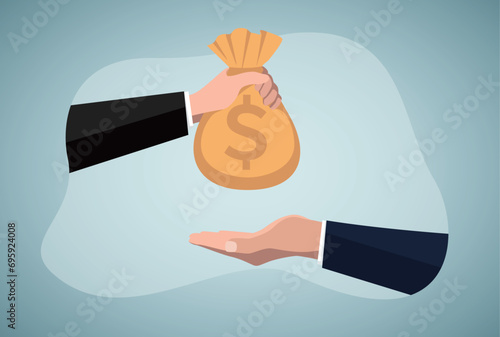 Make a payment. Financial loan, business concept.