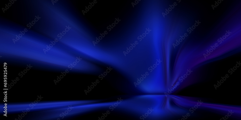 Illustration of a dark blue purple background with illuminated shapes with effects Illustration of a dark blue purple background with illuminated shapes with effects