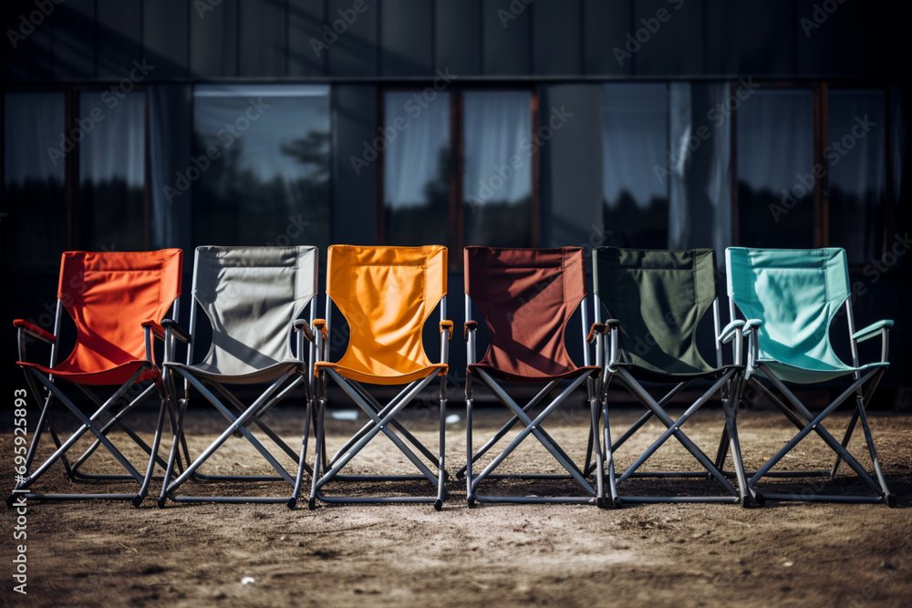 chairs in the stadium